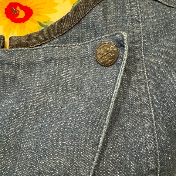 Tory Burch Blue Denim Sleeveless Dress, Size M - Picture 5 of 16